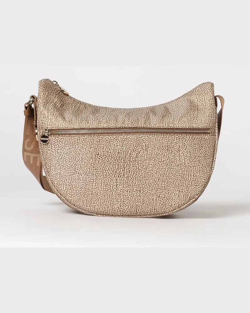 Borbonese Schultertasche damen Beige