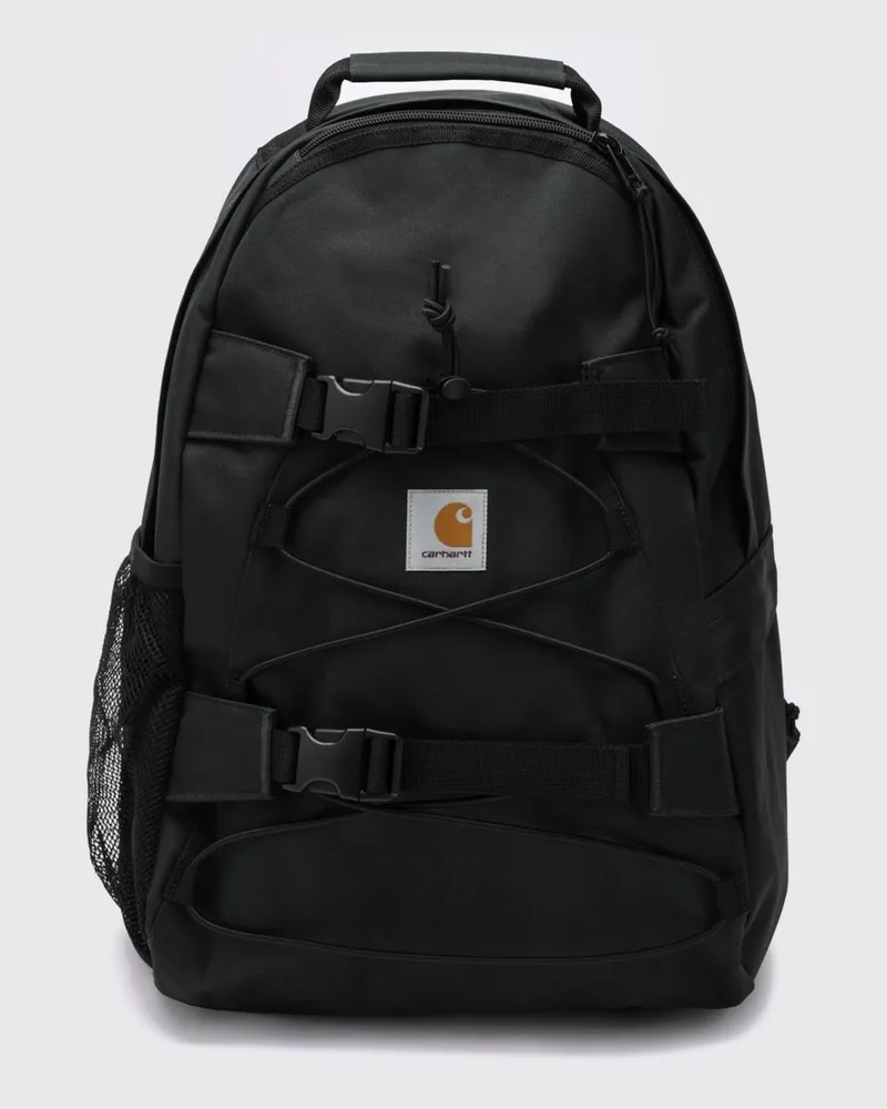 Carhartt WIP Wasserdichter Kickflip Rucksack aus recyceltem Polyester mit Gurten Charcoal