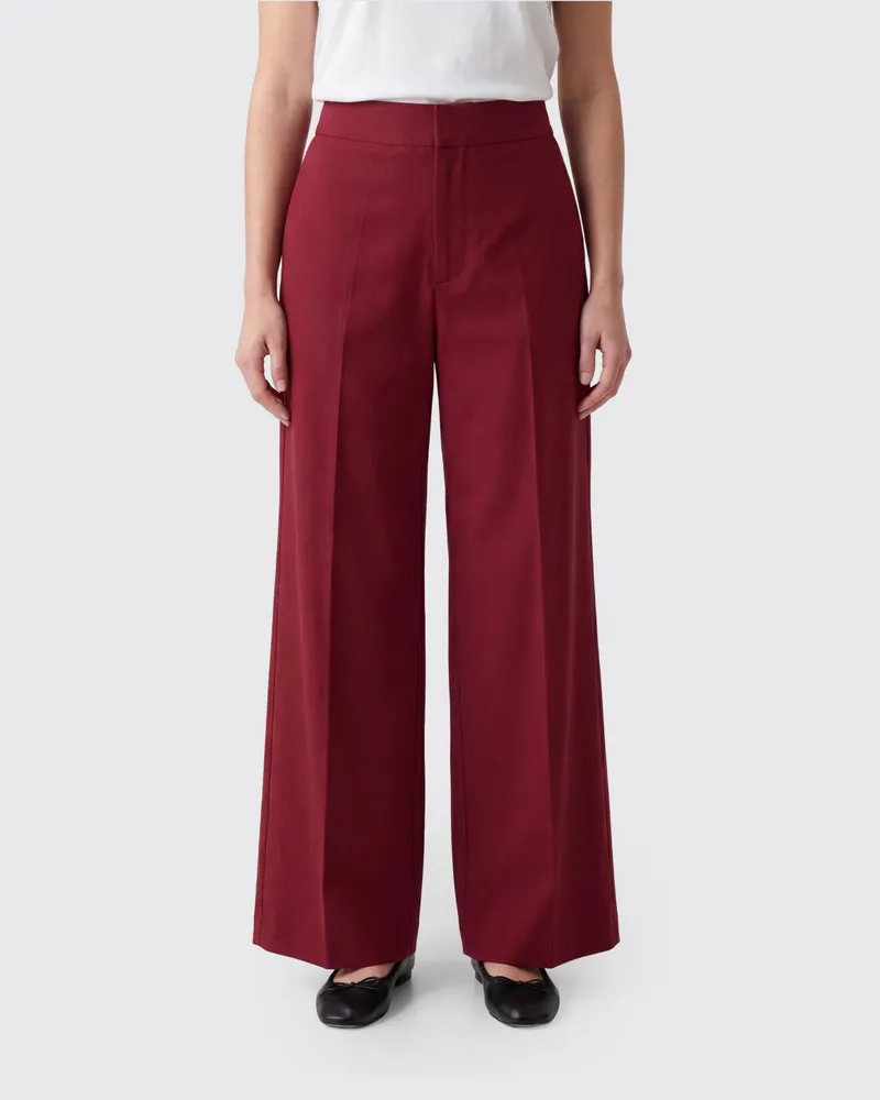 Sa Su Phi Palazzo-Hose aus Baumwollmischung Rot