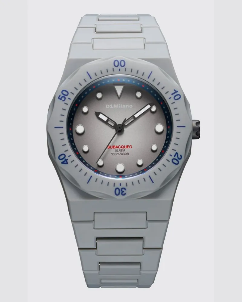 D1 Milano Steel Diver Uhr Grau