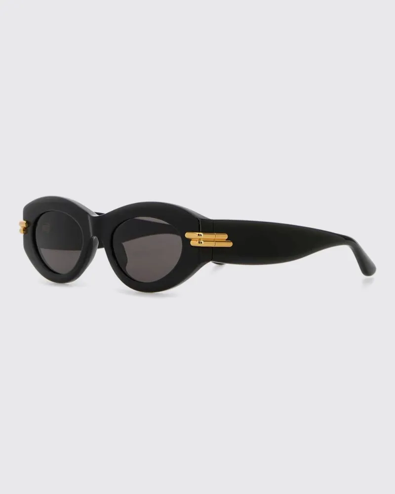 Bottega Veneta Mitre Cat-Eye-Sonnenbrille aus Acetat mit Kontrastlogo Schwarz