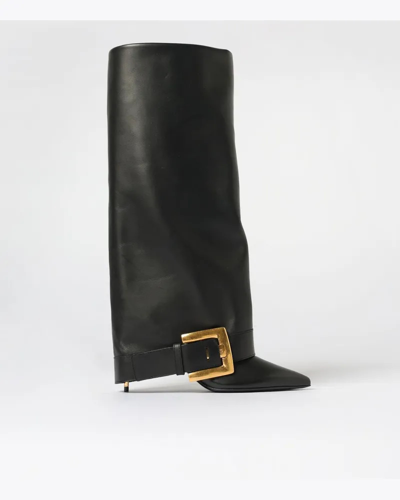 Balmain Flache stiefeletten damen Schwarz