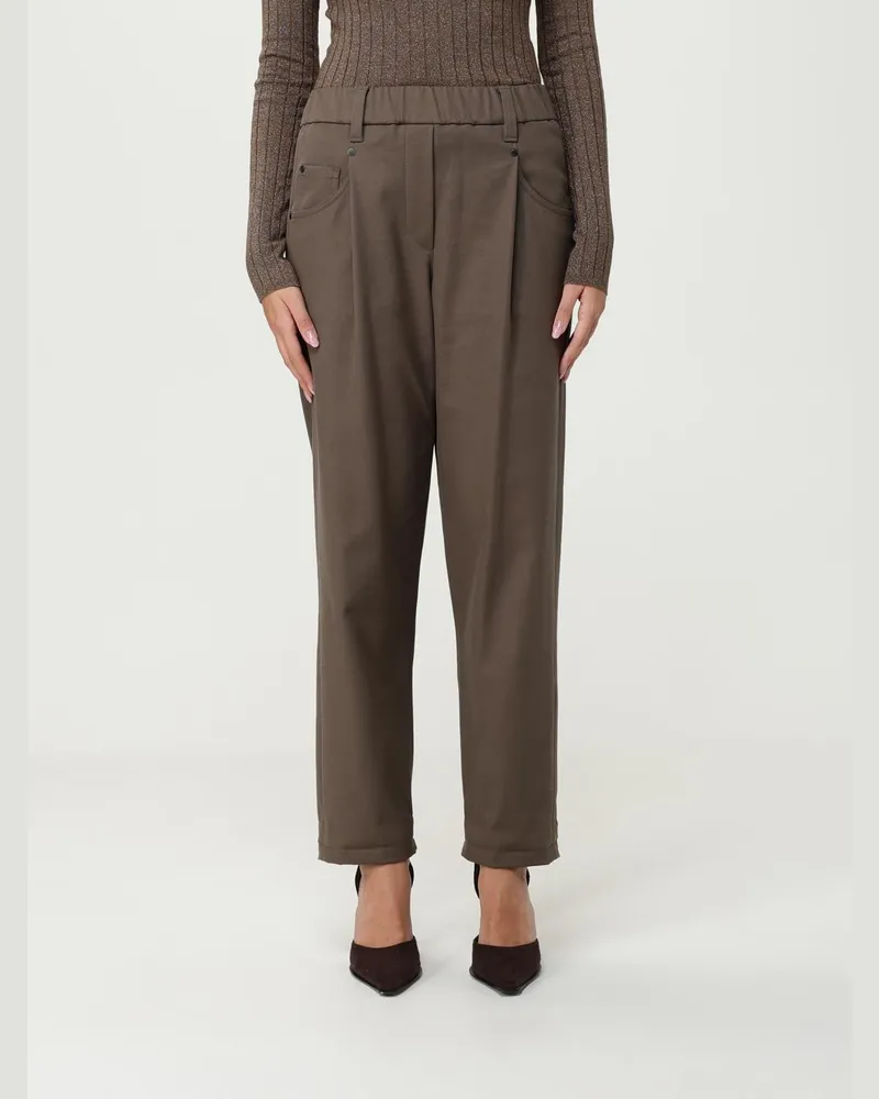 Brunello Cucinelli Hose damen Mud