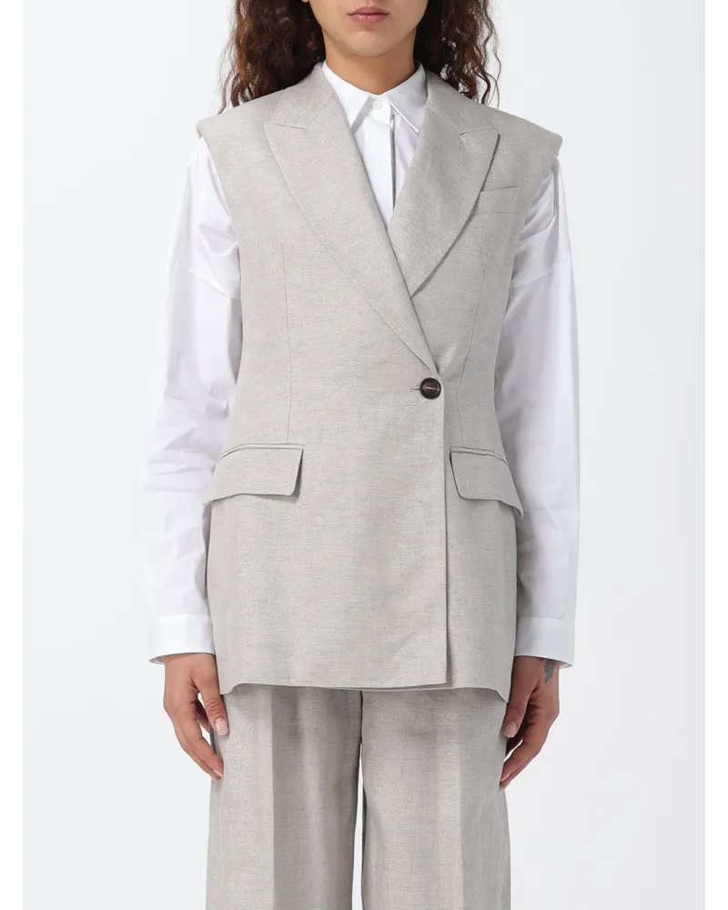 Brunello Cucinelli Blazer damen Grau