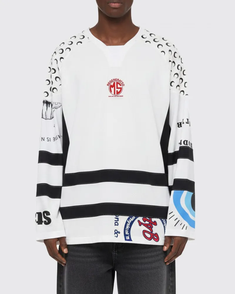 Marine Serre T-shirt herren Weiß