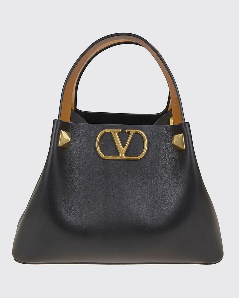 Valentino Garavani VLogo Signature Ledertasche Schwarz