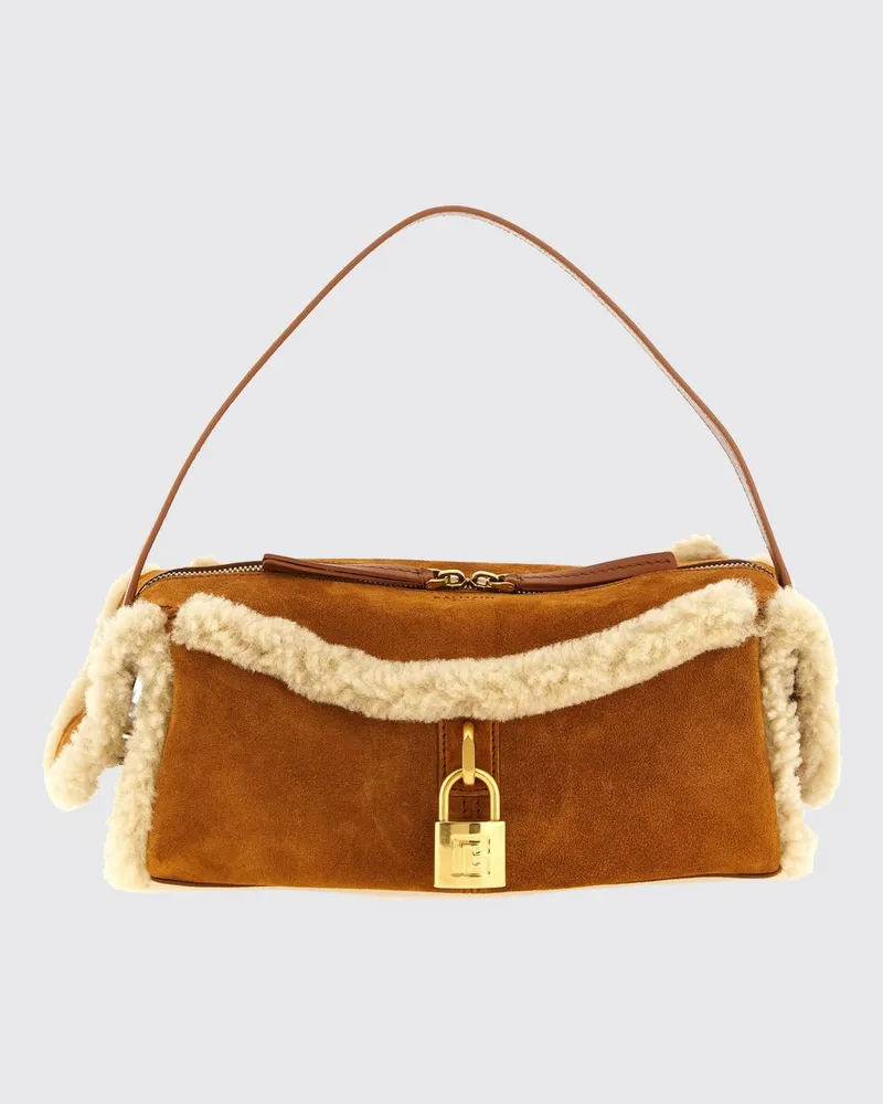 Balmain Schultertasche damen Braun