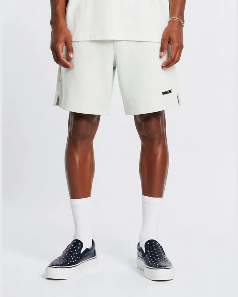 BARROW Baumwoll-Jogging-Shorts Weiß