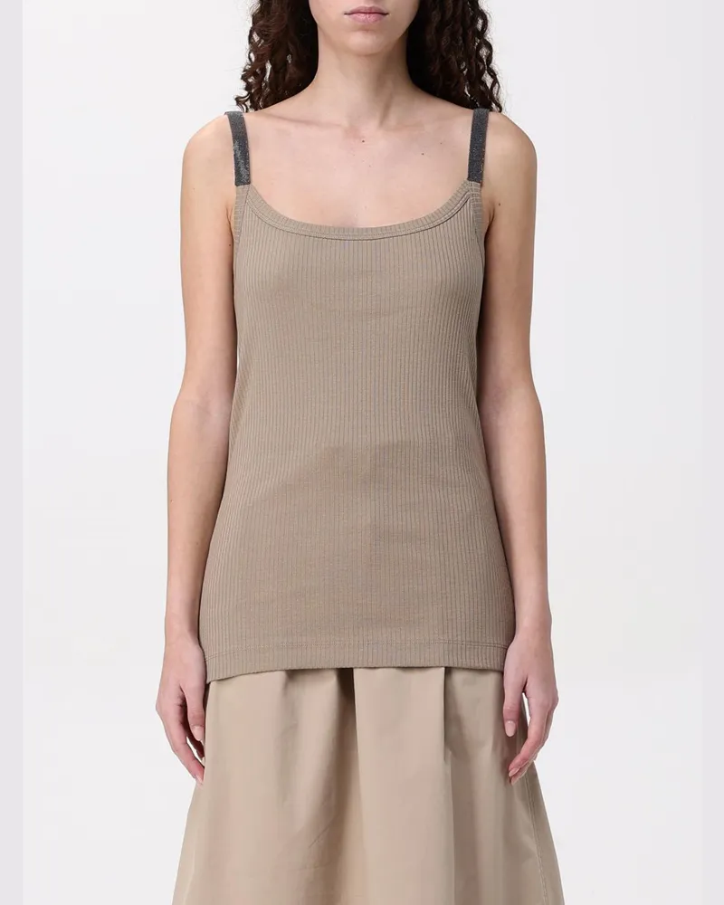 Brunello Cucinelli Top damen Beige