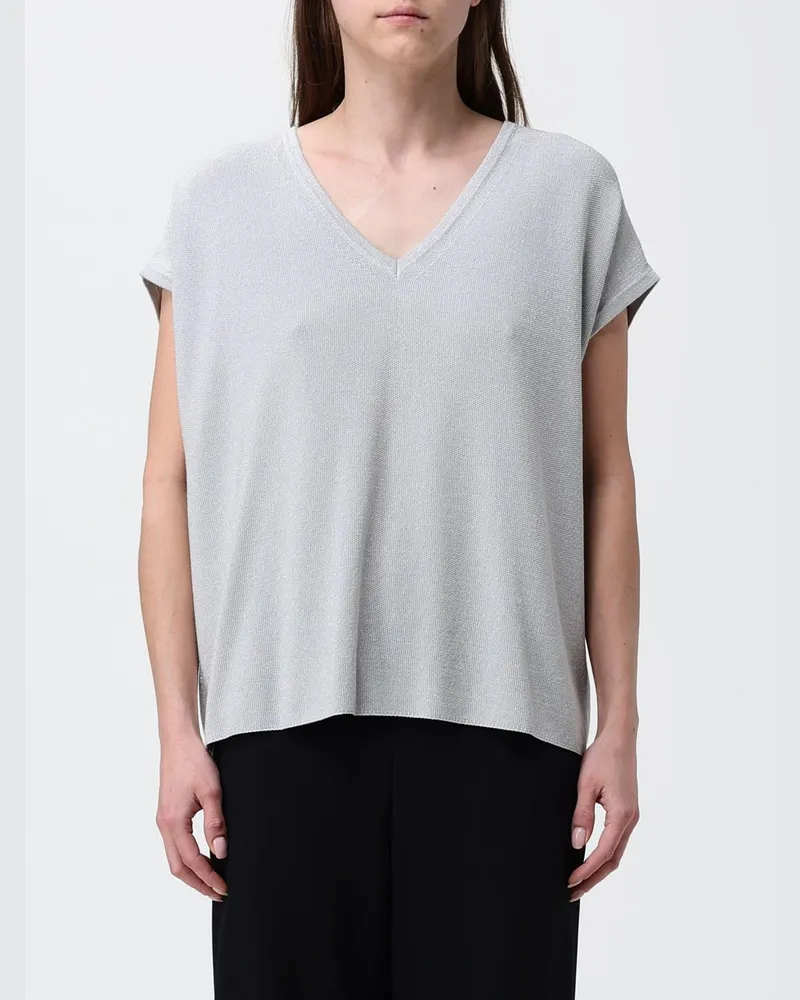 Fabiana Filippi Pullover aus Baumwollmischung Himmelblau