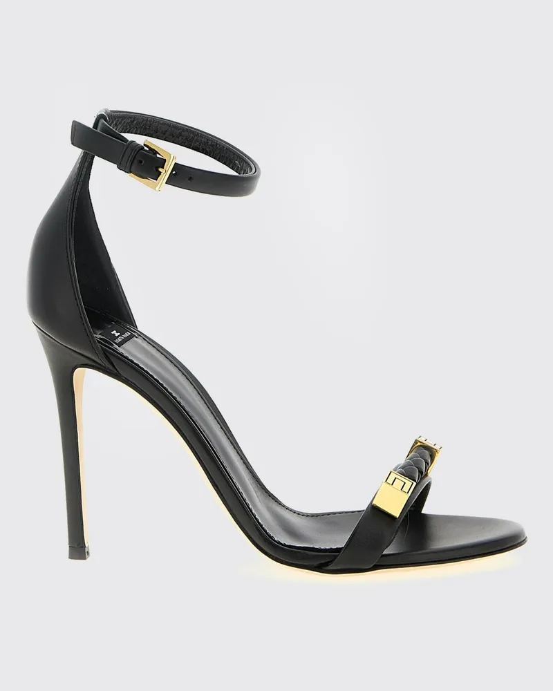 Elisabetta Franchi Flache sandalen damen Schwarz
