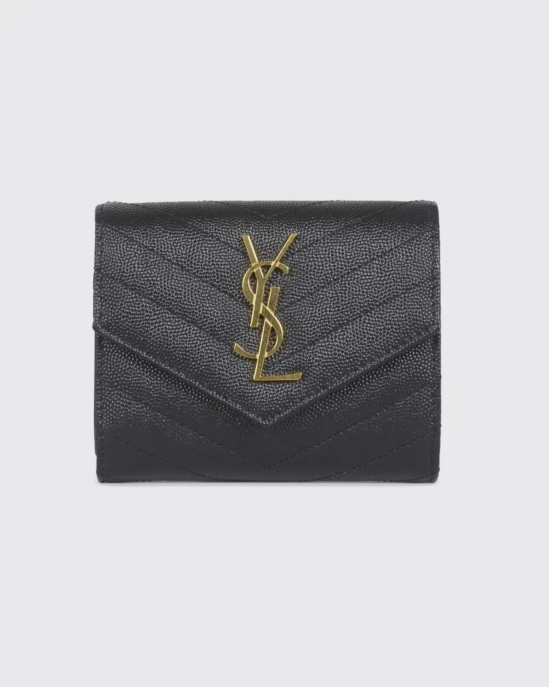 Saint Laurent Geldbeutel damen Schwarz