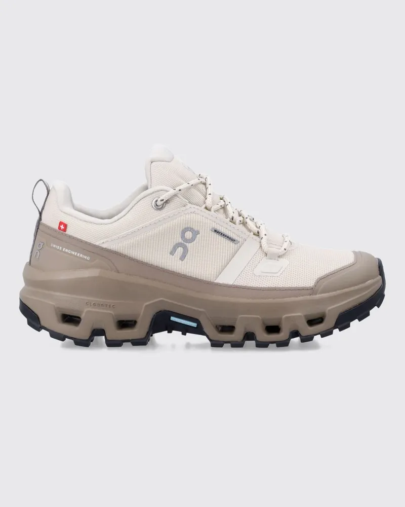 ON Wasserfeste Cloudrock Low Sneaker aus recyceltem Polyester mit Profilsohle Sand