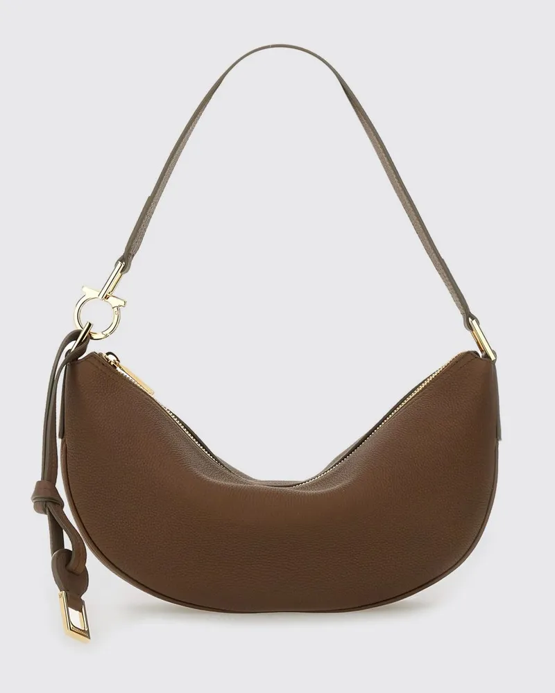 Ferragamo Schultertasche damen Braun