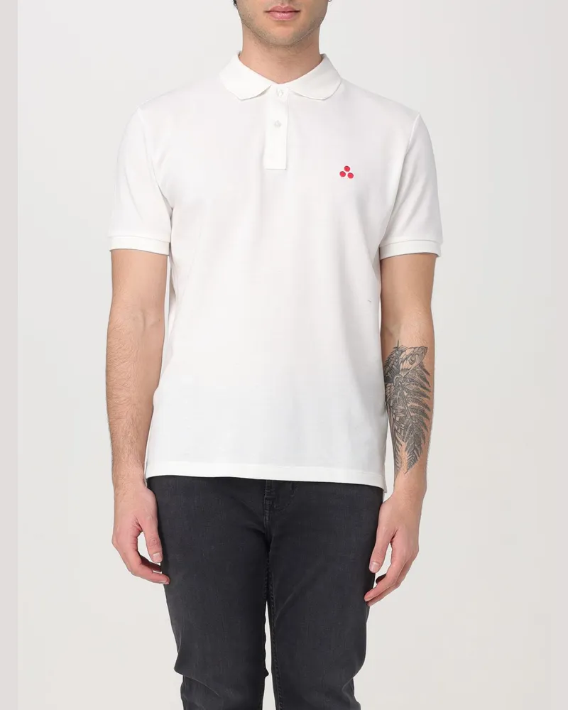Peuterey Basic Polohemd aus Baumwolle Weiß
