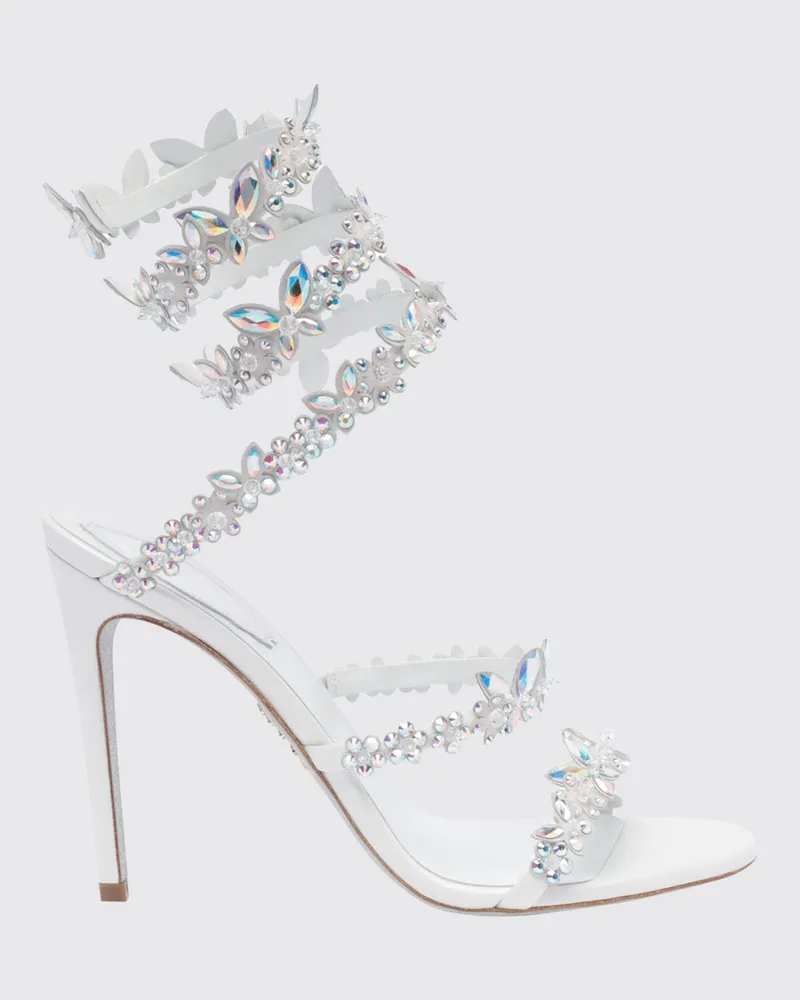 René Caovilla Sandalen mit absatz damen Silber