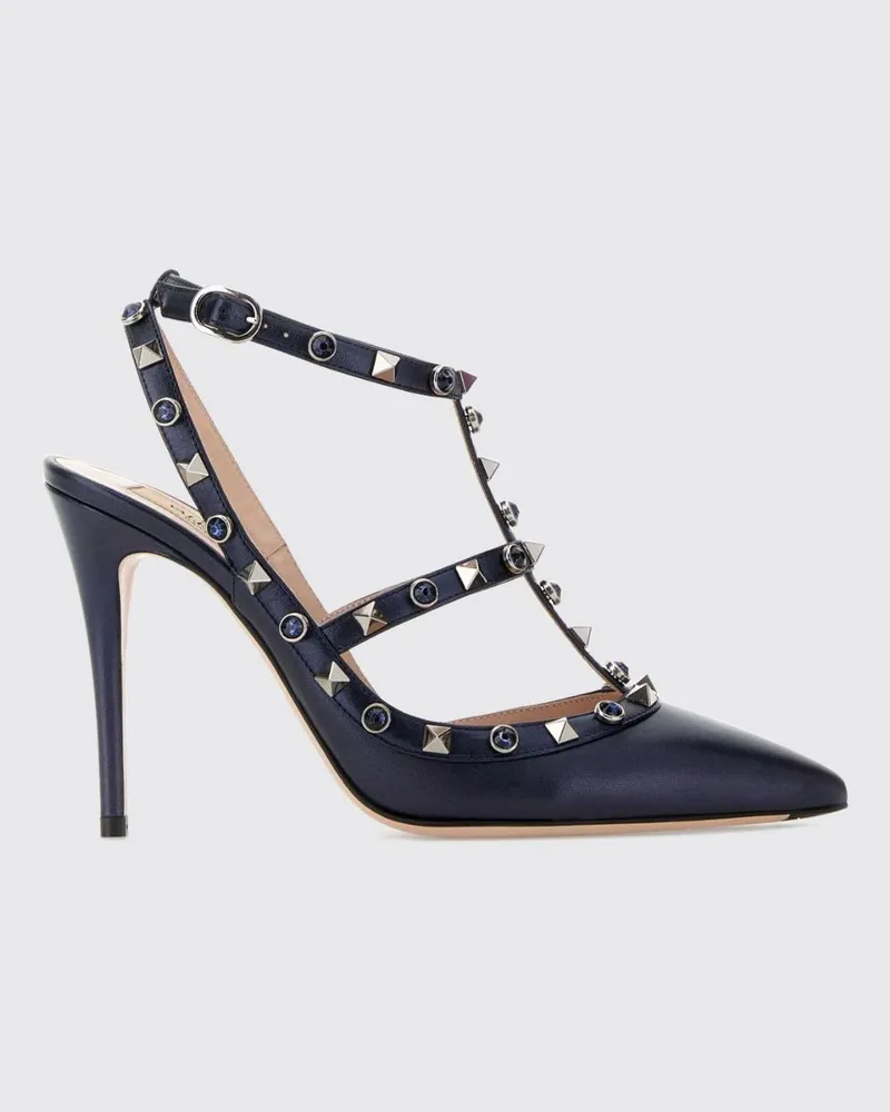 Valentino Garavani Rockstud Slingback-Pumps aus Leder mit 10 cm Absatz Violett