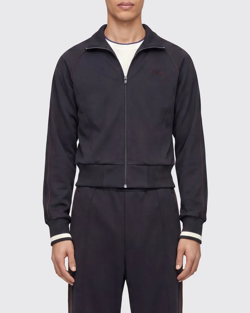 adidas Bomberjacke x Wales Bonner mit Stehkragen und Reißverschluss Schwarz