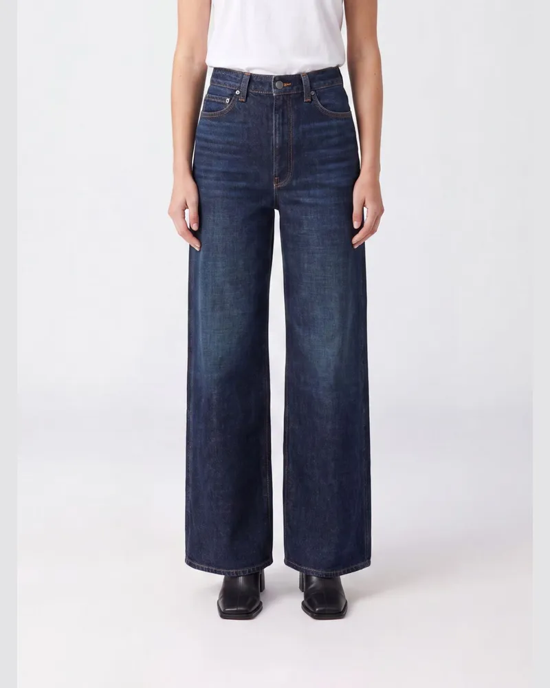 KHAITE Weit geschnittene Dane-Jeans von aus Baumwolldenim mit hohem Bund Denim