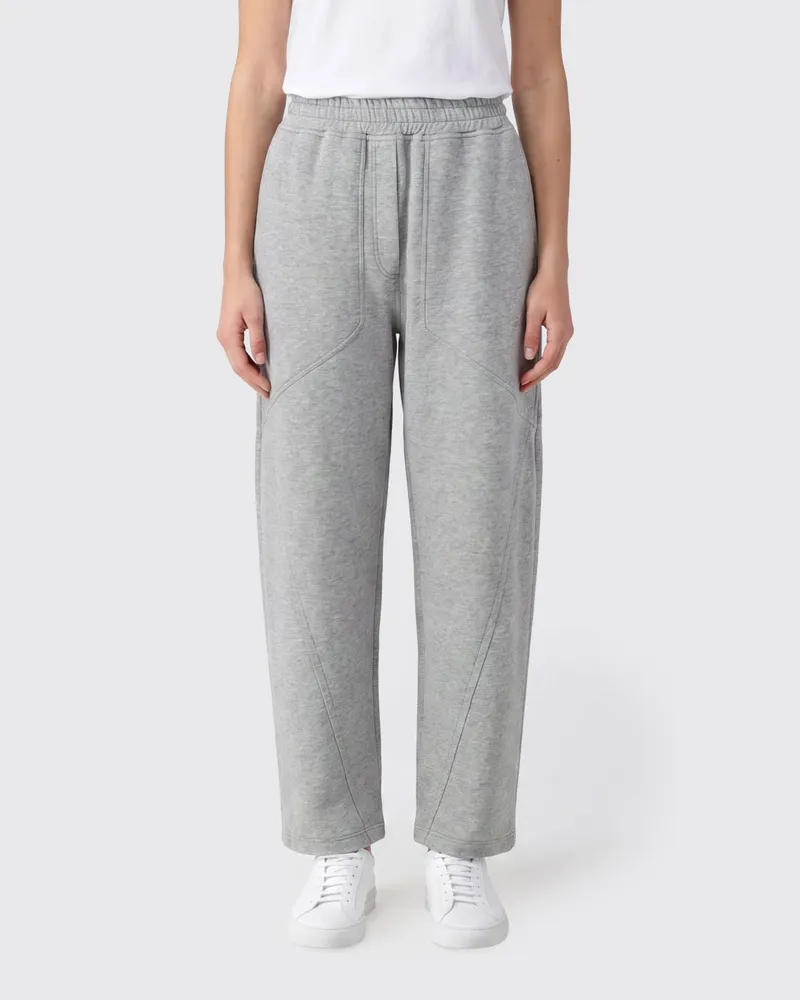 Brunello Cucinelli Jogginghose aus Baumwoll-Kaschmir-Mischung mit elastischem Bund Grau