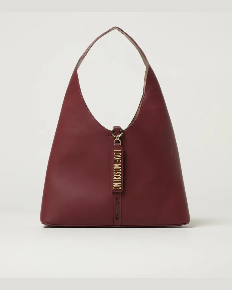 Moschino Handtasche damen Weinrot