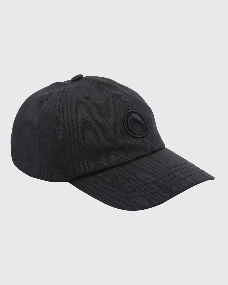 Marine Serre Baseballkappe aus recyceltem Polyester mit Logo Schwarz