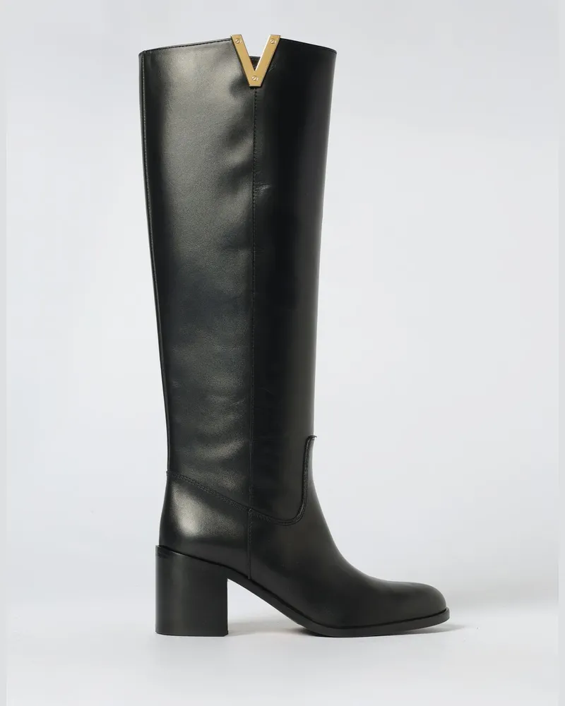 Via Roma 15 Flache stiefeletten damen Schwarz