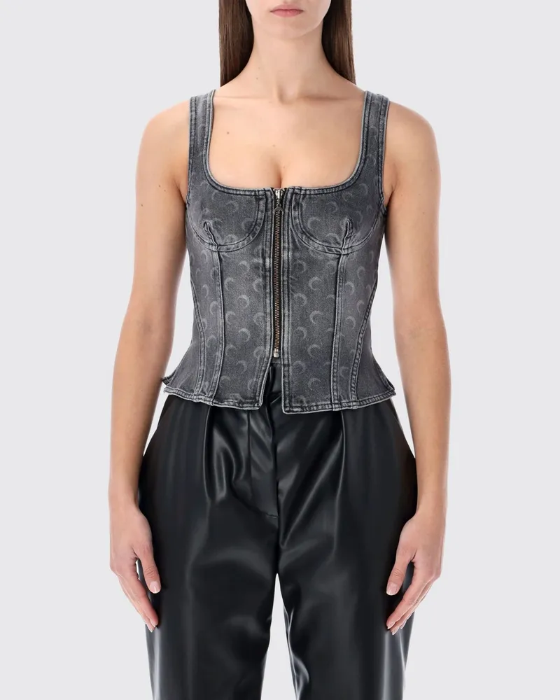 Marine Serre Top damen Grau