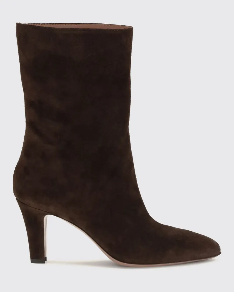 Paris Texas Elsa Kniehohe Stiefel aus Wildleder mit Stiletto-Absatz Braun
