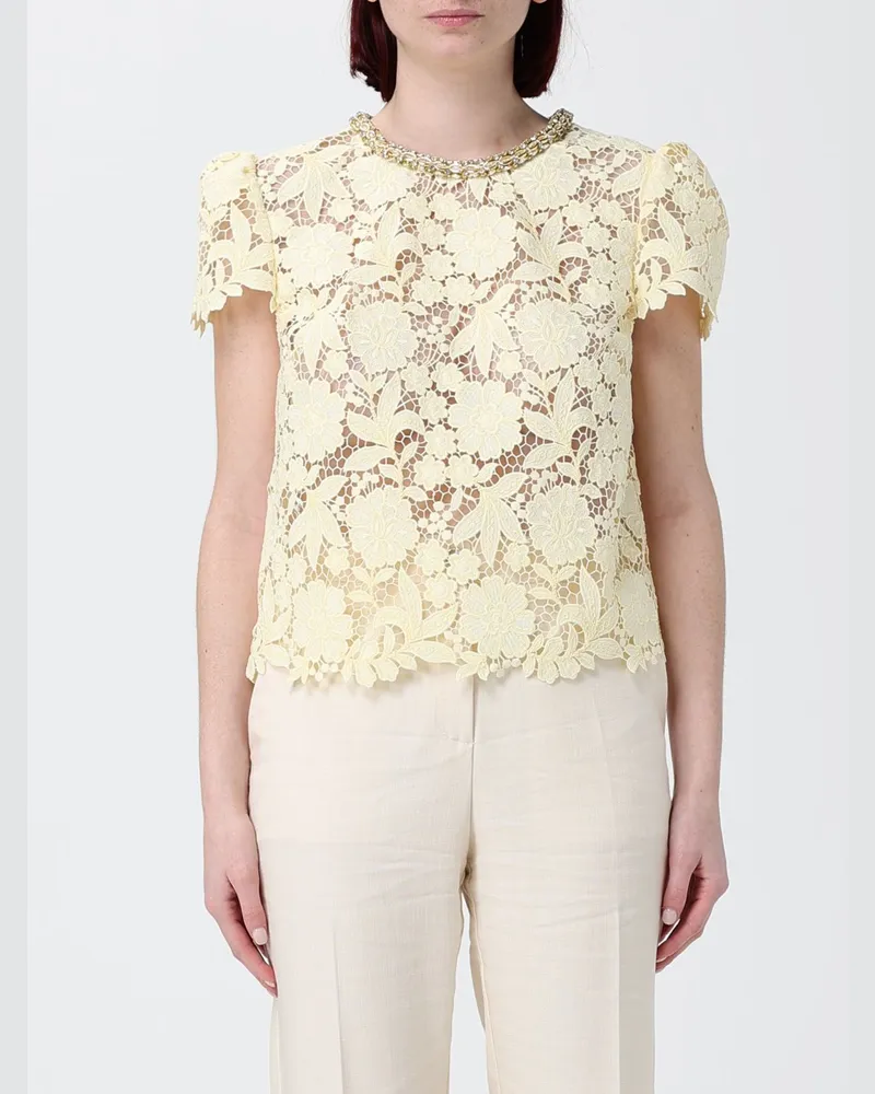 Self-Portrait Top damen Gelb