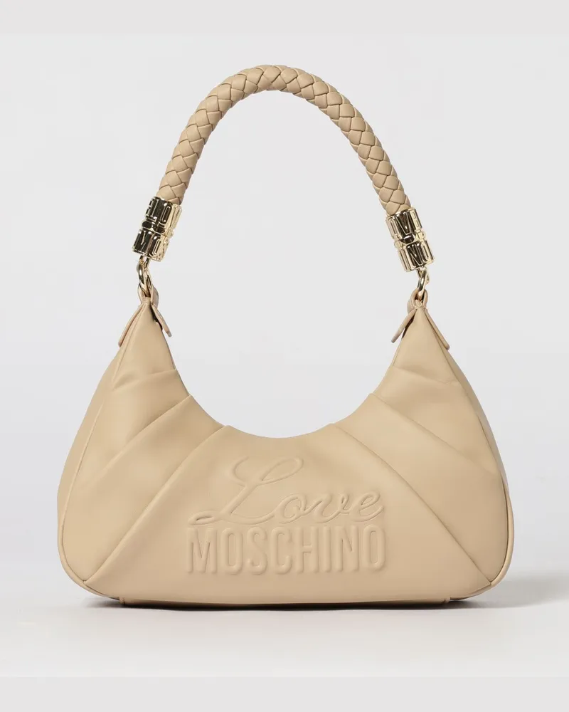 Moschino Schultertasche damen Beige