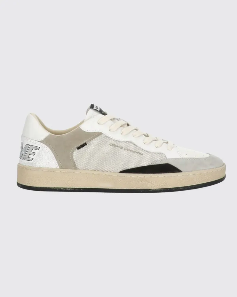 Crime Chelsea-Sneakers aus Leder und Mesh Beige