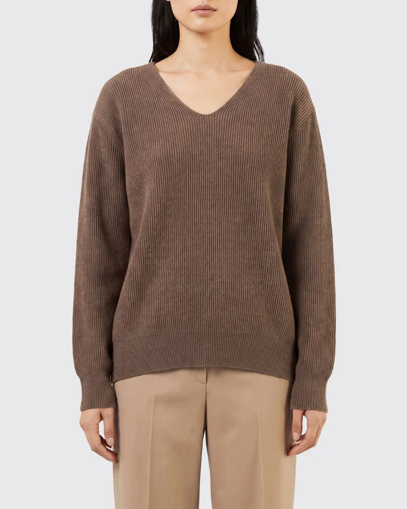 The Row V-Ausschnitt Pullover von aus einer Baumwoll-Kaschmir-Mischung Beige