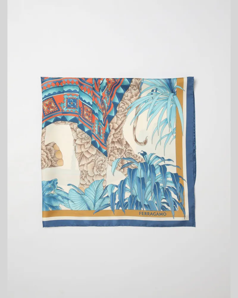 Ferragamo Schal damen Blau