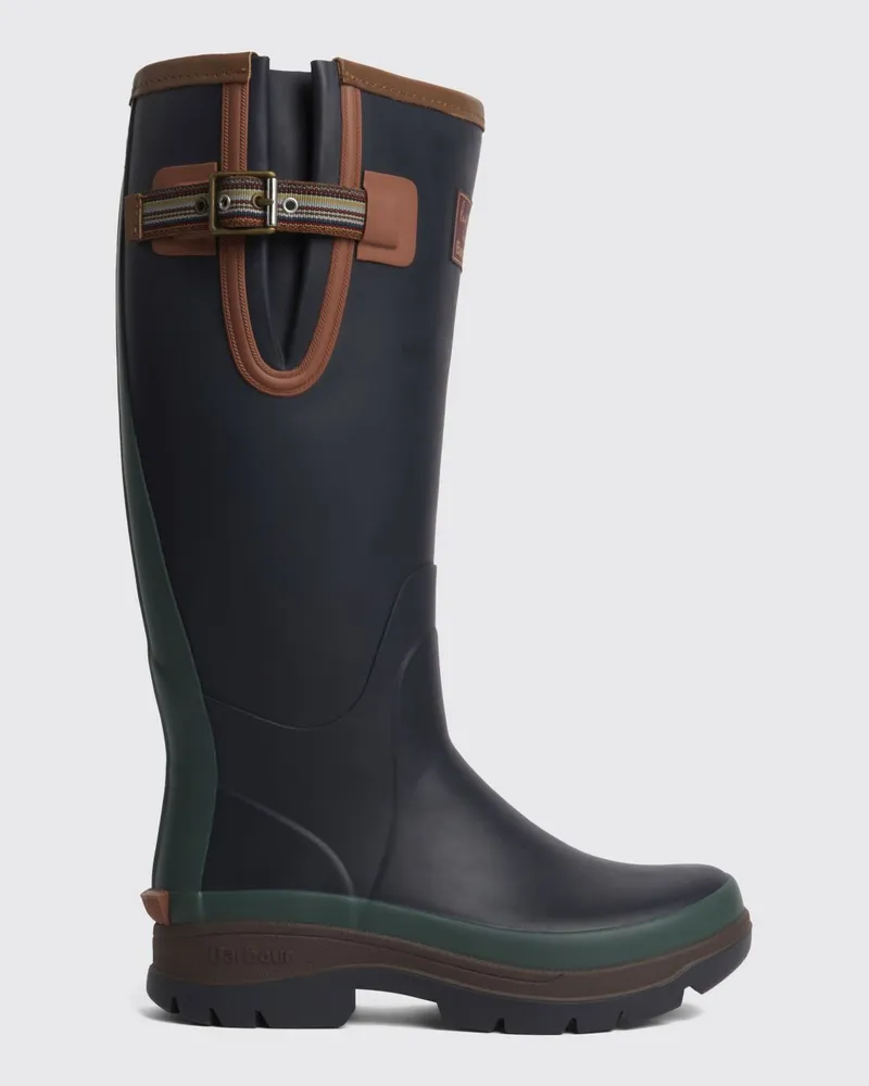 Barbour Welly Gummistiefel Paul Smith x mit verstellbaren Riemen Blau