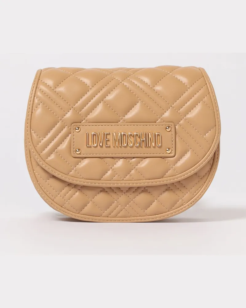 Moschino Schultertasche damen Beige