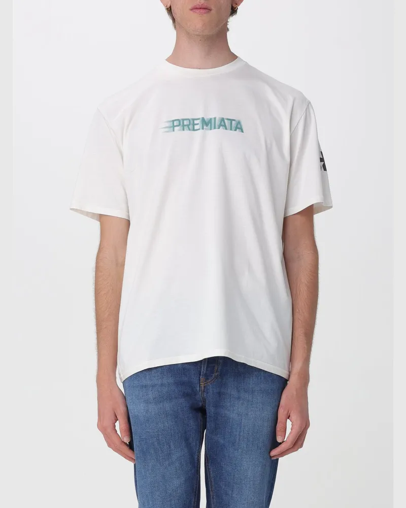 Premiata Baumwoll-T-Shirt mit Logoprint Weiß