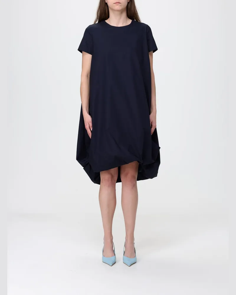 MEIMEIJ Mini-Kleid aus Baumwollpopeline Blau