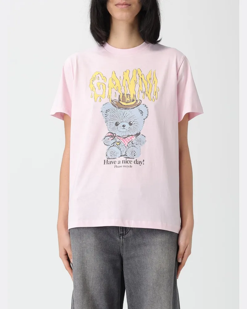 Ganni T-shirt damen Pink