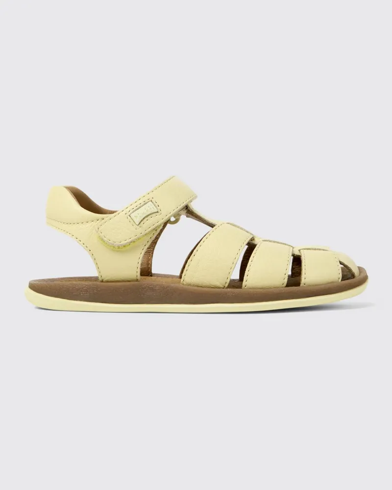 Camper Bicho Sandalen aus Leder Gelb