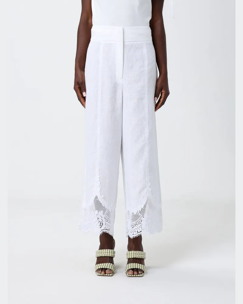 Twin-Set Hose damen Weiß