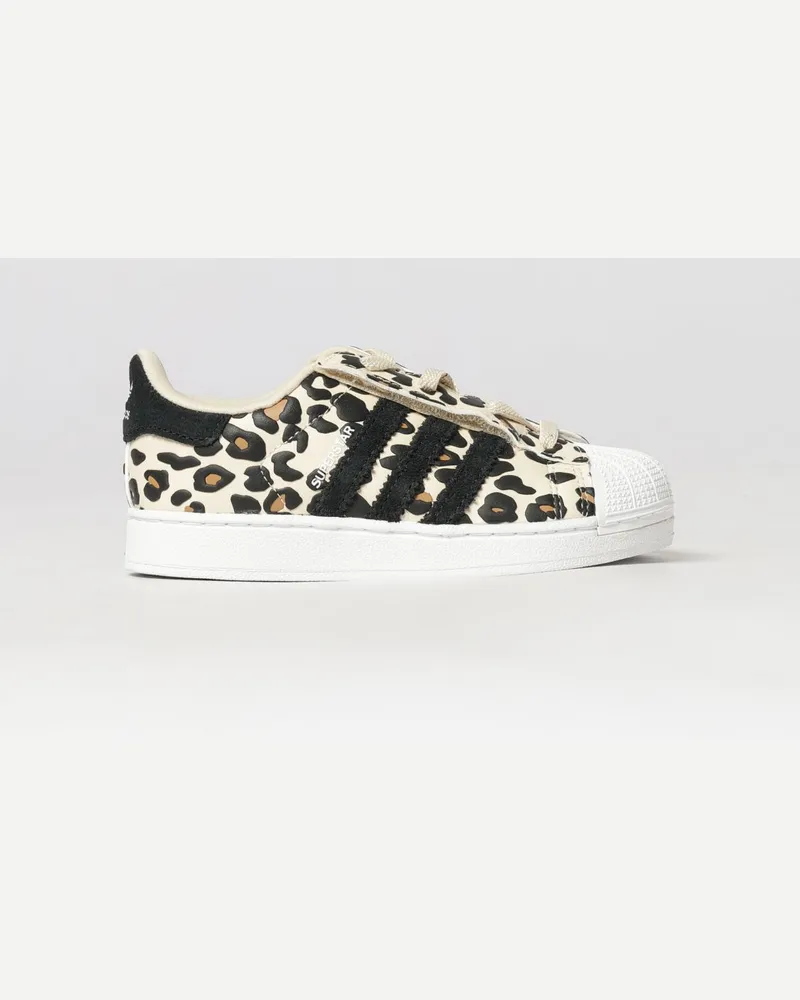 adidas Superstar II Sneakers für Jungen mit Animal-Print und Klettverschluss Beige