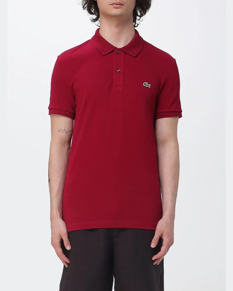 Lacoste Polo herren Burgunderrot