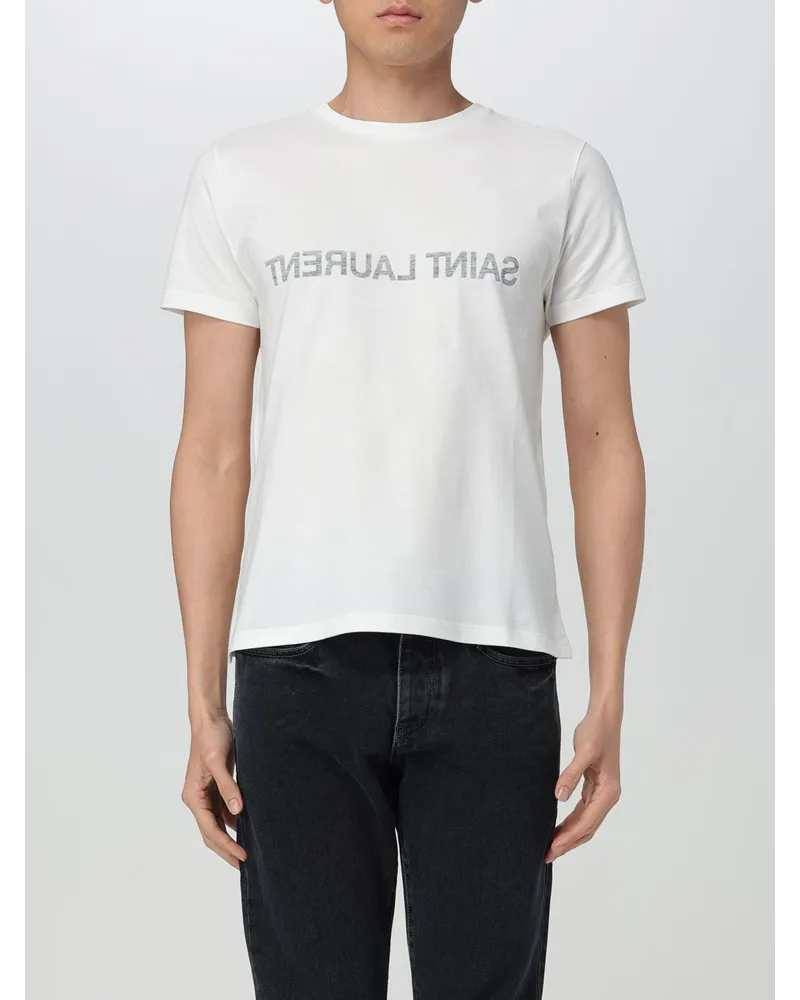 Saint Laurent T-shirt herren Weiß