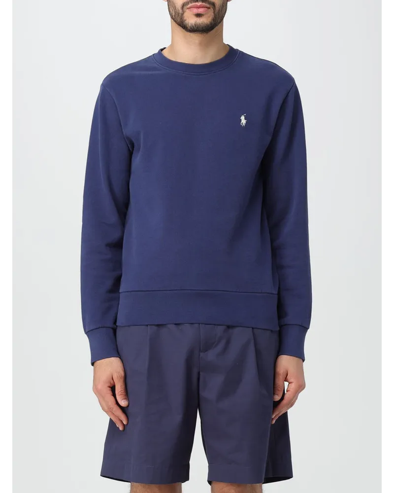 Ralph Lauren Baumwoll-Sweatshirt mit Logo Blau