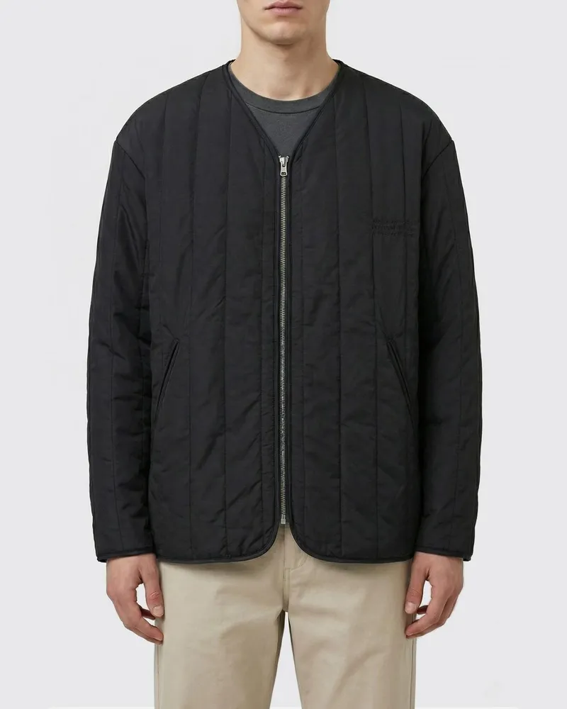 Maison Margiela Polyester-Reißverschlussjacke Schwarz