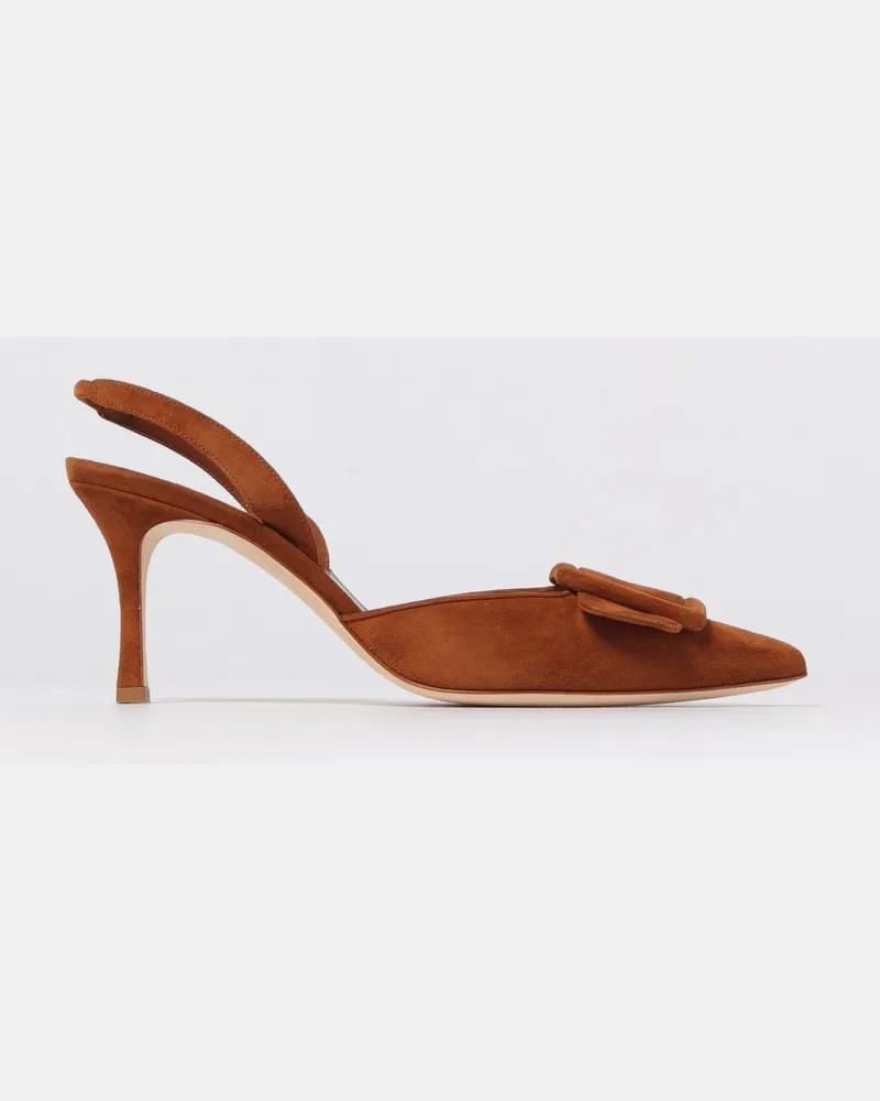 Manolo Blahnik Schuhe damen Braun