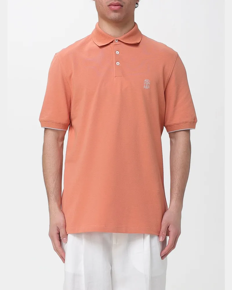 Brunello Cucinelli T-shirt herren Orange