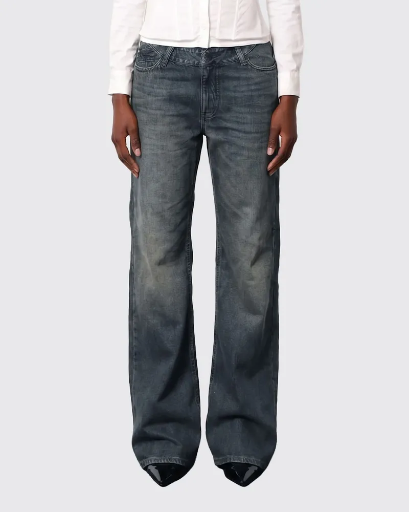 Balenciaga Straight Jeans aus Baumwolldenim Blau