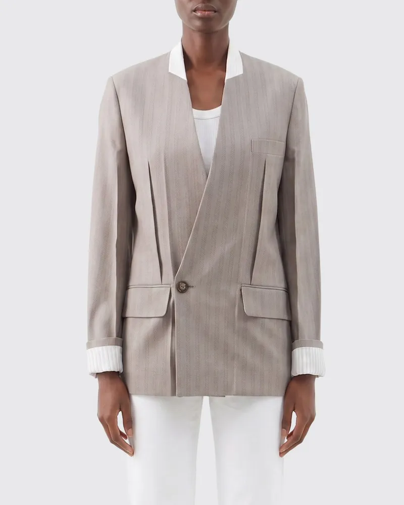 Victoria Beckham Zweireiher-Blazer Beige
